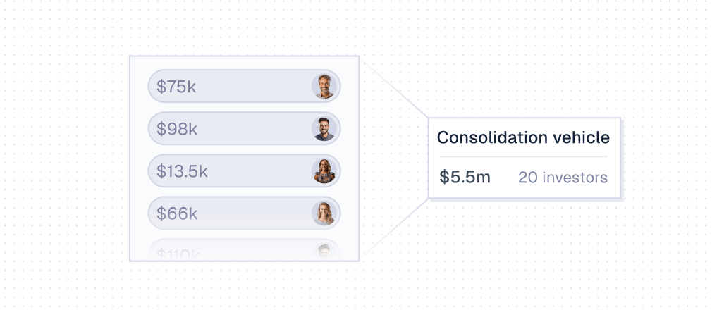 Consolidation vehicle (CV)