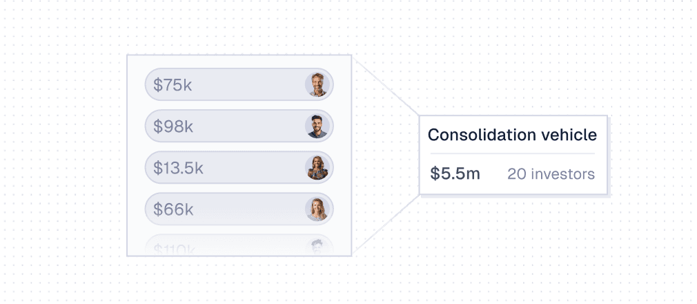 Consolidation vehicle (CV)